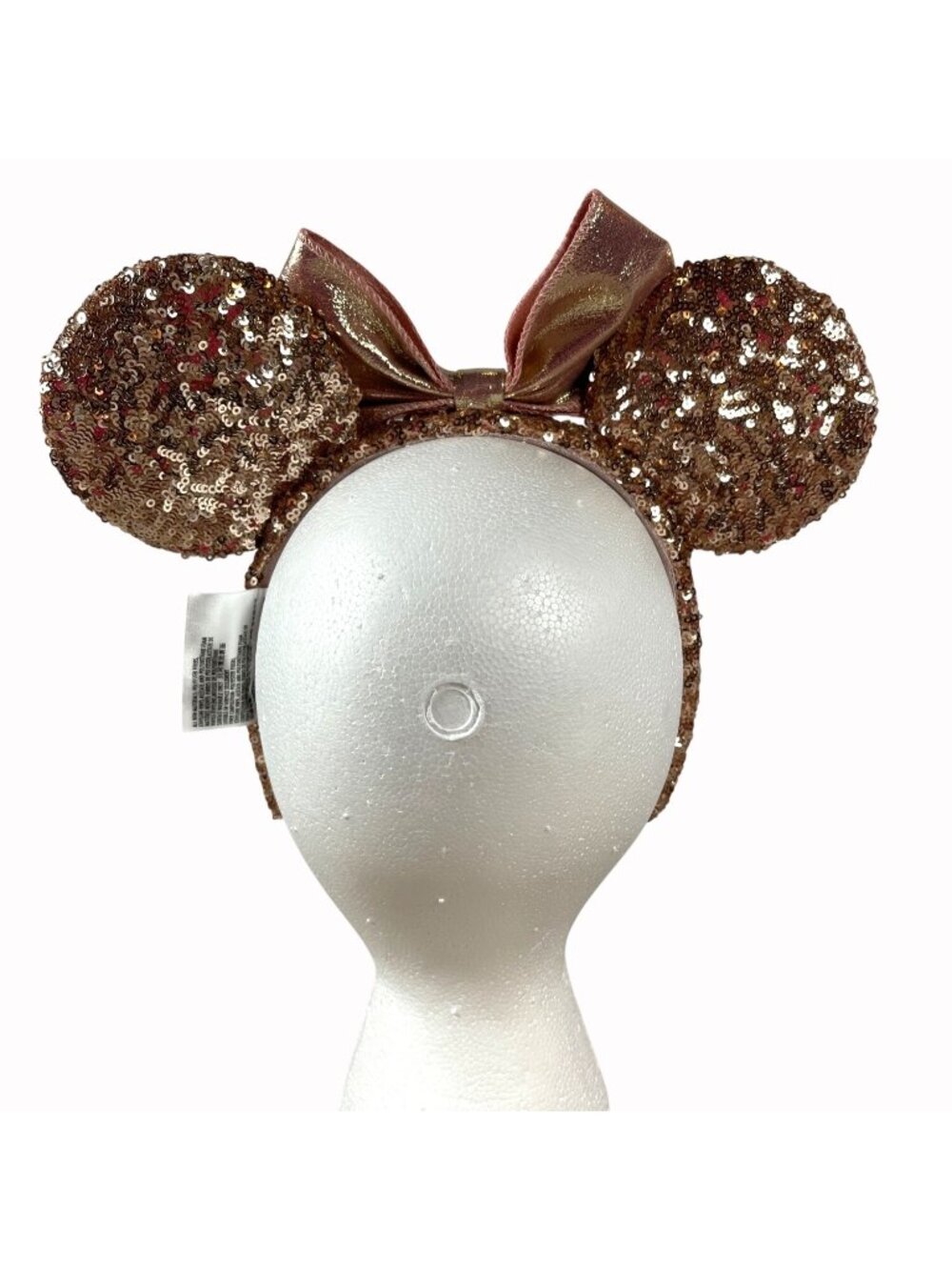Minnie Mouse Ears Headband Walt Disney Parks Rose Gold Sequins 2017 Original - Picture 4 of 12